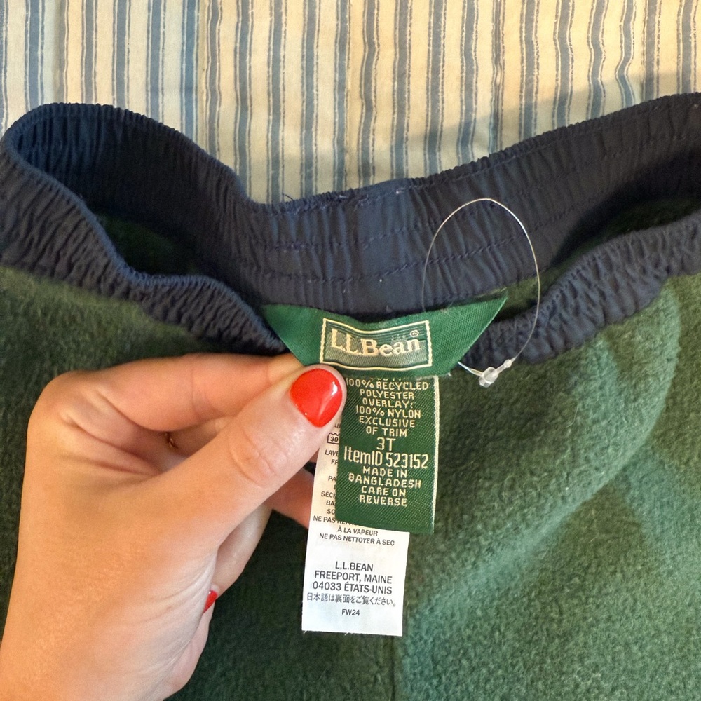 LL BEAN Fleece Winter Pants